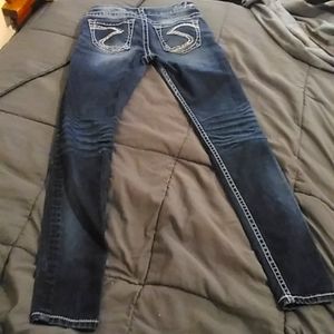 Silver woman's jeans